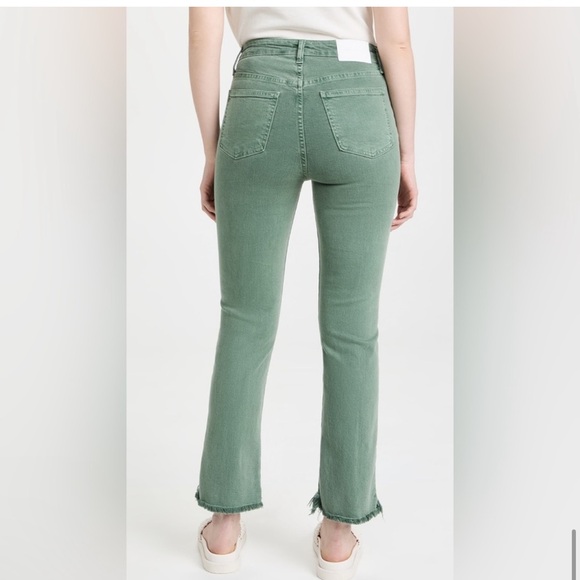 Johnathan Simkhai River High Rise Straight Jeans in Jade. Size 25 - Picture 7 of 8